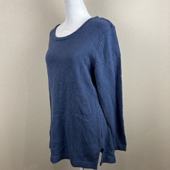 Karen Scott Sweater Women Medium Blue Preppy Casual Capsule - Picture 6 of 12